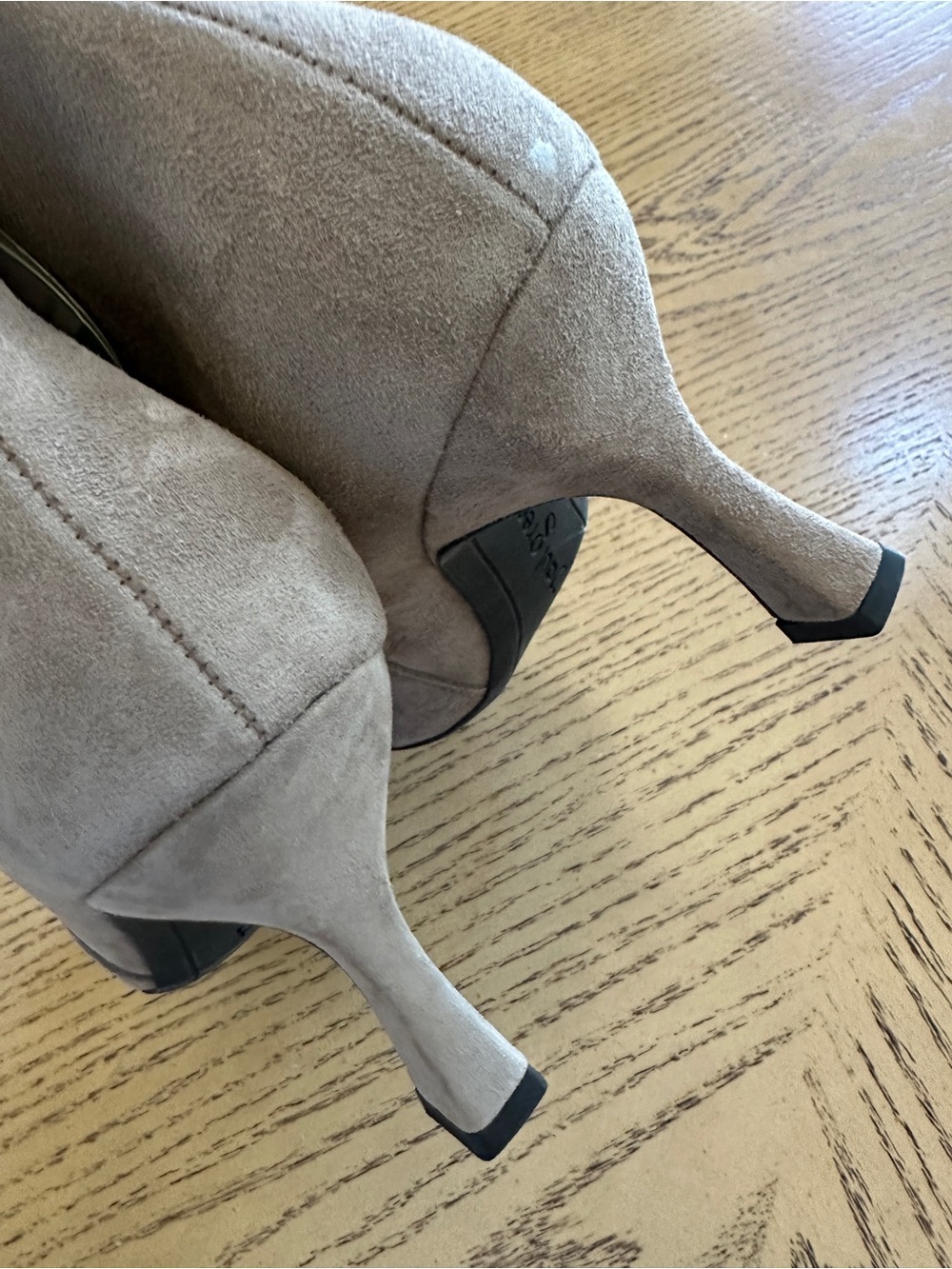Paul Green Genuine Leather Kitten Heel Bootie, Sz PG 5= US 7.5,New, Gray - Picture 5 of 7